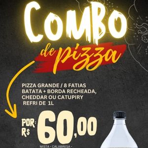 imagem do categoria COMBO PIZZA GRANDE 8 FATIAS + BORDA RECHEADA + BATATA +REFRI DE 1LT