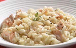 imagem do produto Risoto de salmão com amêndoas laminadas