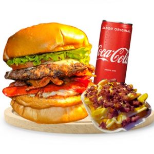 imagem do produto X Tudo + Fritas Especial P + Coca cola lata 🥤🍟