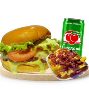 imagem do produto  X Salada + Fritas Especial P + Guaraná lata 🥤🍟