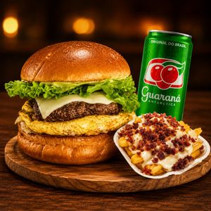 imagem do produto  X Eggs + Fritas Especial P + Guaraná lata 🥤🍟