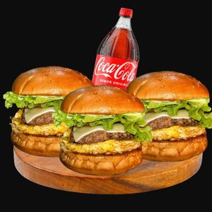 imagem do produto 3 X Eggs + COCA COLA 1,5