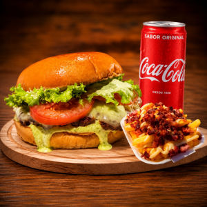 imagem do produto X Salada + Fritas Especial P + Coca cola LATA 🥤🍟