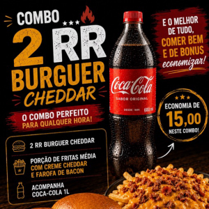 imagem do produto COMBO 2 RR BURGUER CHEDDAR