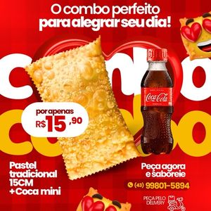 imagem do produto COMBO PASTEL + COCA LATA