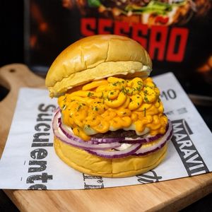 imagem do produto X Cheddar Burguer Cebola Roxa
