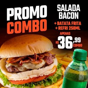 imagem do produto Combo - X- Salada Bacon + Fritas + Refri 250ml
