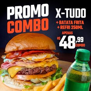 imagem do produto Combo - X Salada Tudo + Fritas + Refri 250ml