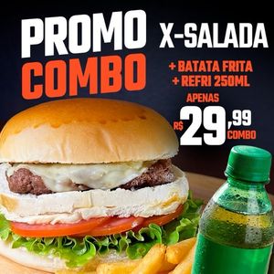 imagem do produto Combo - X- Salada + Fritas + Refri 250ml