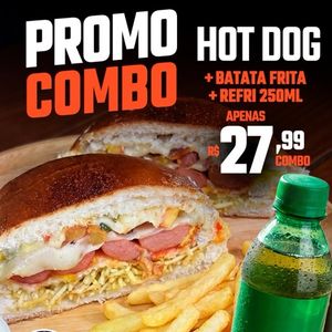 imagem do produto Combo - Hot Dog + Fritas + Refri 250ml