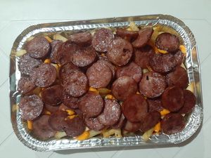 imagem do produto Batata + calabresa + queijo ralado ou cheddar