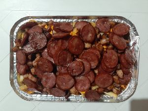 imagem do produto Batata + calabresa + bacon + cheddar ou queijo ralado