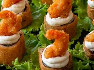 imagem do produto Canapé crocante camarão empanado ( 6 paças )