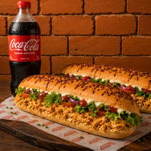 imagem do produto Duas baguetes + refrigerante 1L