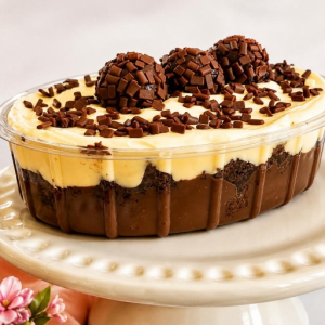 imagem do produto Travessa gourmet Dois Amores aprox:1.600kg.Serve até 10 porções.