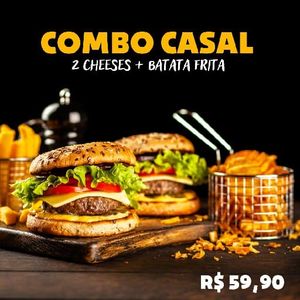 imagem do produto Combo 2 cheeses 180g a sua escolha+ batata frita