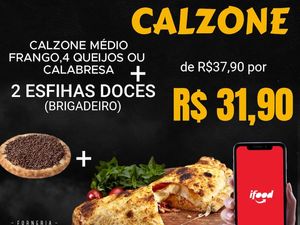 imagem do produto Calzone medio+2 esfihas doce brigadeiro