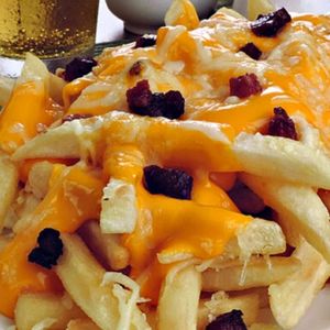 imagem do produto Fritas com queijo, bacon e cheddar