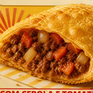 imagem do produto Pastel Carne Com Queijo Cebola e Tomate