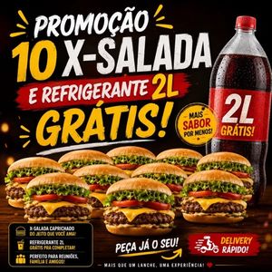imagem do produto 10X-Salada+Coca-Cola 1,5L Grátis