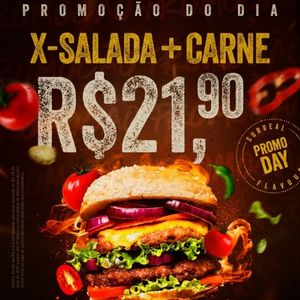 imagem do produto Promoção do Dia X-SALADA COM DUAS CARNES