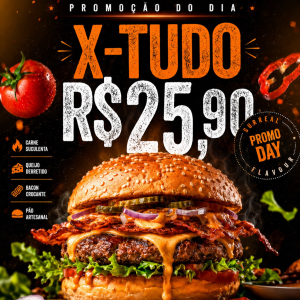imagem do produto PROMOÇÃO DO DIA X-TUDO