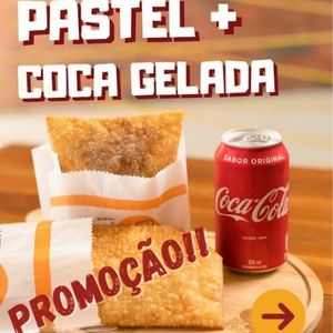 imagem do produto Pastel tradicional + coca-cola lata 350ml