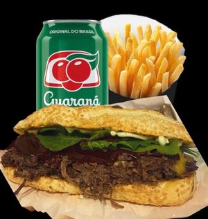 imagem do produto Combo Dallas Costela Bbq + Fritas + Guaraná 350 ml