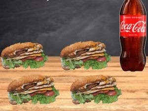 imagem do produto Combinado 06= 04x frango tudo+01 coca cola 02 litros