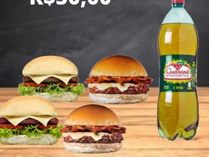 imagem do produto Combinado 02= 02x bacon+02x salada+ 01 Guaraná Antártica 2 litros