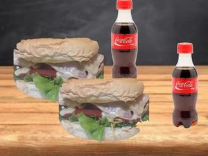 imagem do produto Combinado Hot=02 hot simples na chapa+02 coca cola 250ml