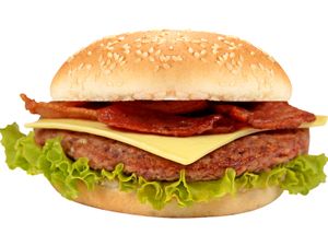 imagem do produto X bacon salada com 2 hamburguers