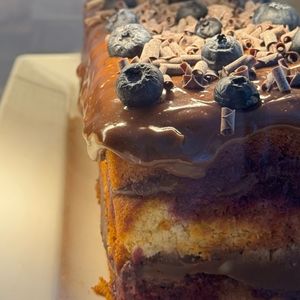 imagem do produto Fatia brigadeiro belga com frutas vermelhas