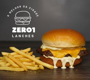 imagem do produto Hambúrguer carne e queijo + fritas 