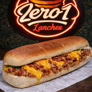 imagem do produto Cachorro quente de bacon com chaddaer