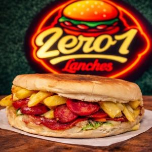 imagem do produto Xis calabresa com fritas dentro 🍟