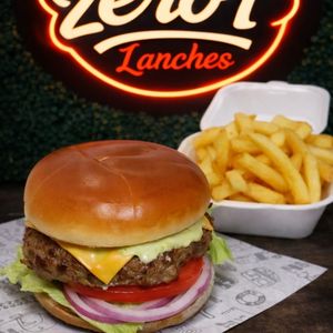 imagem do produto Hambúrguer simples + fritas