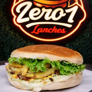 imagem do produto Xis de carne c/fritas dentro