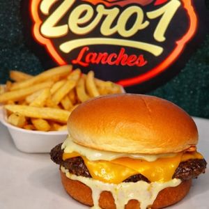 imagem do produto Hambúrguer carne e queijo + fritas