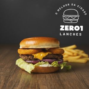 imagem do produto hambúrguer simples com anel de cebola 