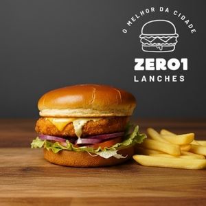 imagem do produto Hambúrguer de frango empanado + fritas 