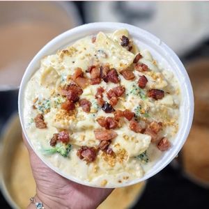 imagem do produto Ravioli de Carne ao Molho Branco com Brócolis e Bacon