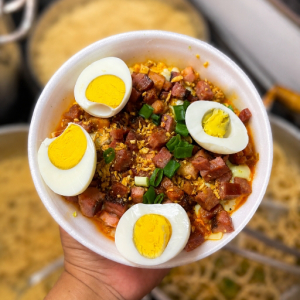 imagem do produto Talharim a Bolonhesa com Bacon, Calabresa e ovos