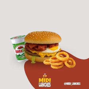 imagem do produto MIDI EGG BACON + BEBIDA + ONION RINGS 6UND 
