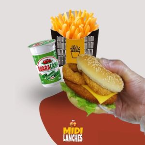 imagem do produto MIDI ONION CRUNCH CHICKEN  + BATATA + GUARACAMP 