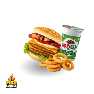 imagem do produto XTUDO MIDI DUPLO + BEBIDA + ONION RINGS 6UND.