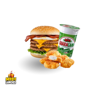 imagem do produto
MIDI XMONSTRÃO
+ NUGGETS 6 UND + GUARACAMP