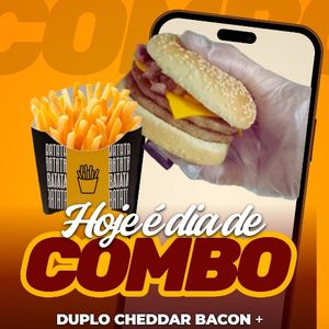 imagem do produto DUPLO CHEDDAR BACON + BATATA + GUARACAMP 