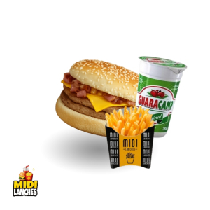 imagem do produto MIDI DUO CHEDDAR BACON + BATATA + GUARACAMP