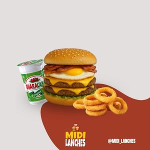 imagem do produto XTUDO MIDI DUPLO + BEBIDA + ONION RINGS 6UND.